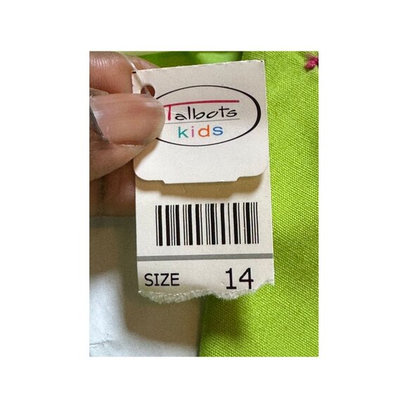 Talbots Kids Vintage Lime Green Double-Breasted Trench Coat Stand Out Outfit 14 - Picture 5 of 7